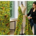 thumbnail image 5 of Soimoi Cotton Voile Fabric Branches,Parrot & Leopard Jungle Printed Craft Fabric by The Yard 56 Inch Wide, 5 of 7