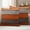 Orange, variant on Blue Wooden Outdoor Waterproof Pillow Covers, Grey Stripe Gradient Country Rustic Grain Decorative Rectangle Throw Pillowcase Sofa Cushion Sham for Patio/Couch/Chair, 20"x12" 2 Pack
