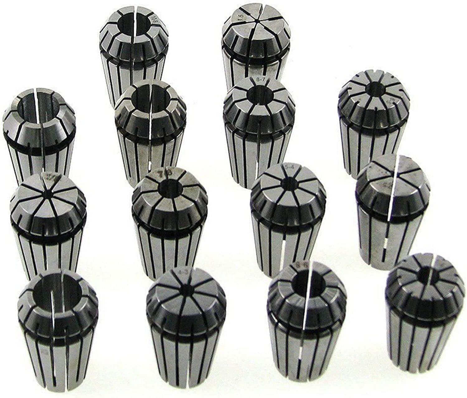 EPOTOOR Spring Collet Set, 14Pcs ER20 Collet Chuck 1/16 -1/2 for CNC ...
