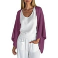 thumbnail image 2 of Cardigan Léger à Manches 3/4 pour Femmes avec Ouverture Frontale Ample, 2 of 4