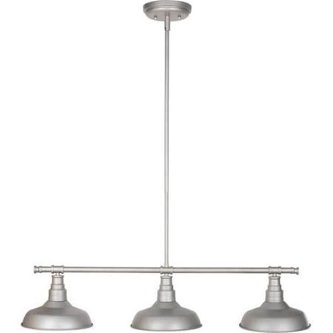 Design House 520379 Kimball 3 Light Pendant Galvanized Steel Finish