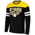 thumbnail image 2 of Men's G-III Sports by Carl Banks Black/Gold Pittsburgh Steelers Adaptive Hail Mary Long Sleeve T-Shirt, 2 of 3