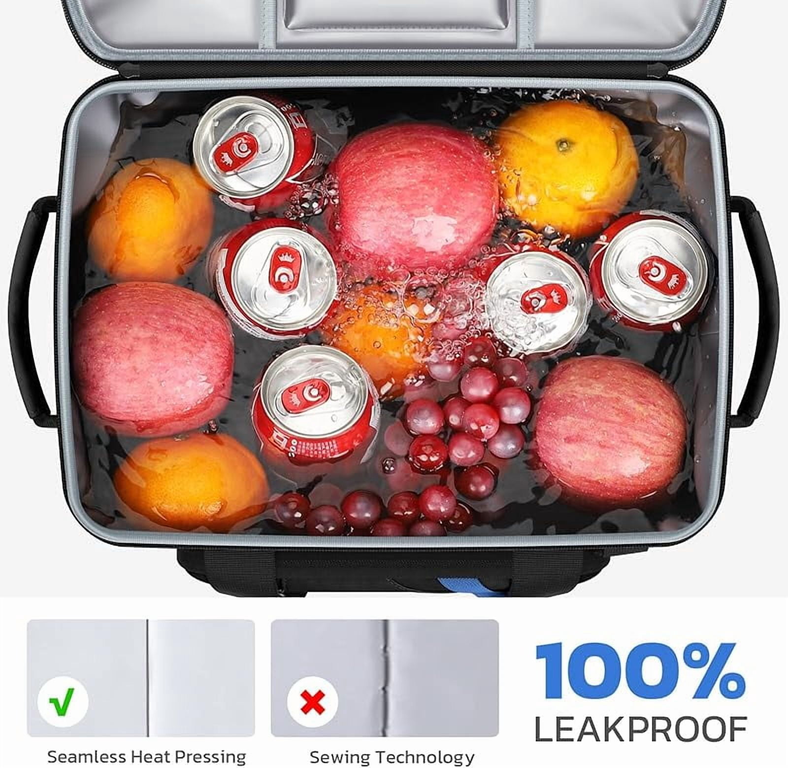 Maelstrom Cooler Bag, 30 Cans Beach Cooler, Large Leakproof Insulated Soft Cooler with Bottle Opener, Ice Chest, Portable Collapsible Cooler for Travel, Camping, Shopping