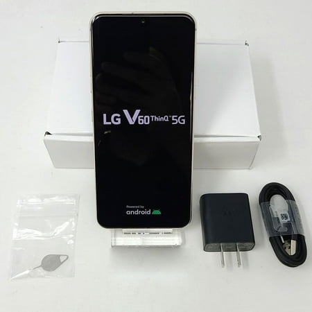 Pre-Owned LG V60 ThinQ 5G 128GB LM-V600TM GSM Unlocked 6.8 in 8GB RAM Phone - Classy Blue(Good)