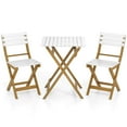 thumbnail image 2 of Costway 3-Piece Folding Patio Bistro Setwith Slatted Design Small Outdoor Furniture Set, 2 of 10