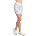 thumbnail image 2 of Kyodan Women's High Rise Moisture Wicking Soft Brushed Surface Printed Active Biker Shorts-Blue / S, 2 of 10