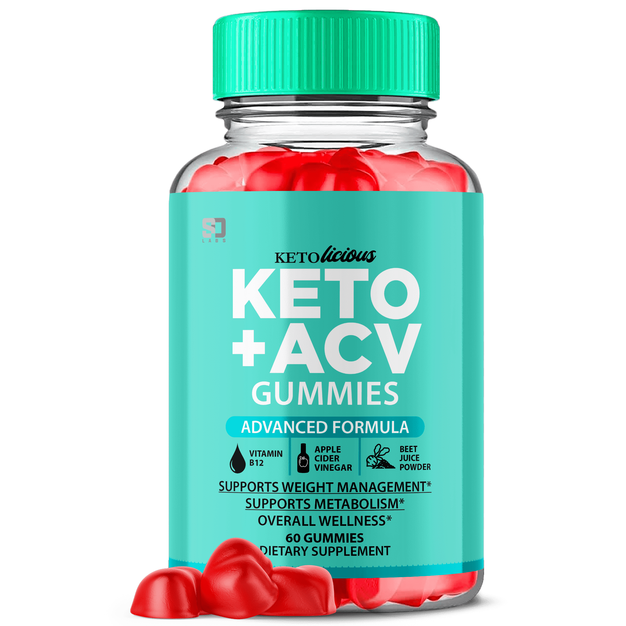 Ketolicious ACV Gummies Maximum Strength Weight Management Supplement 60 Gummies