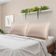 thumbnail image 2 of Juego de fundas de almohada de satén PiccoCasa, 2 fundas de almohada de satén sedoso, tamaño Queen, color marrón claro, 2 of 7