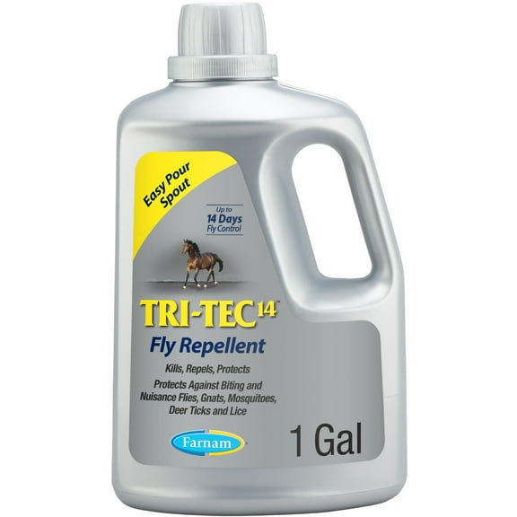 Farnam Tri-Tec 14 Fly Repellent for Horses 128 Fluid Ounces