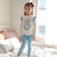thumbnail image 1 of Conjunto de ropa interior para niños, suéter de algodón puro para niños y niñas, ropa para el hogar, regalo de Navidad, otoño e invierno, novedad de 2020, 1 of 4