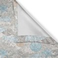 thumbnail image 4 of Ambesonne Nautical Valance Pack of 2, Pastel Toned Seashells, 54"X18", Tan Turquoise White, 4 of 5