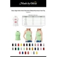 thumbnail image 2 of Made by Olivia Women's Basic High Halter Neck Sleeveless Ribbed Racerback Tank Top, 2 of 6