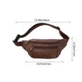 thumbnail image 3 of Qiweii Men's Real Leather Sling Bag Stylish Chest Bag for Outdoor and Daily Use Multi-pocket Design for Phones Wallets and Essentials, 3 of 6