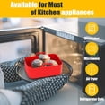 thumbnail image 4 of 2pcs Air Fryer Silicone Pot for Ninja Foodi Dual DZ201 | Reusable Liner Rectangle Basket 8 QT Easy Cleaning Food Safe Accessories (Red), 4 of 6