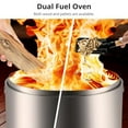 thumbnail image 5 of M optimized 32inch Smokeless Fire Pits with Air Switch, Wood Burning Portable Stainless Steel Outdoor Firepit with Removable Stand & Stove Hook for Camping Backyard Patio Picnic, 5 of 9