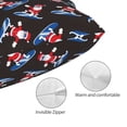 thumbnail image 3 of Fotbe Surfing Santa Funda de Almohada Decorativa Estilo Occidental, Lujo en Algodón, Fundas para Almohadas King, Cojín Estampado para Decoración del Hogar-14"x20", 3 of 6