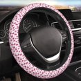 thumbnail image 5 of Salouo Lilies Flowers Print Elastic Car Steering Wheel Cover - 15'' Non-Slip Car Wheel Cover Protector - Universal Car Accessory for Diverse Cars, 5 of 6