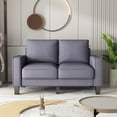 thumbnail image 3 of Williamspace 2 Piece Modern Sofa with Storage,5 Seater Living Room Fabric Couch for Living Room,Gray, 3 of 6