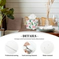 thumbnail image 3 of KLL Lotus Flower Print Tissue Box Cover,Leather Tissue Holder Square Facial Tissue Case Facial Paper Organizer Dispenser for Bathroom, Vanity Countertop, 3 of 7