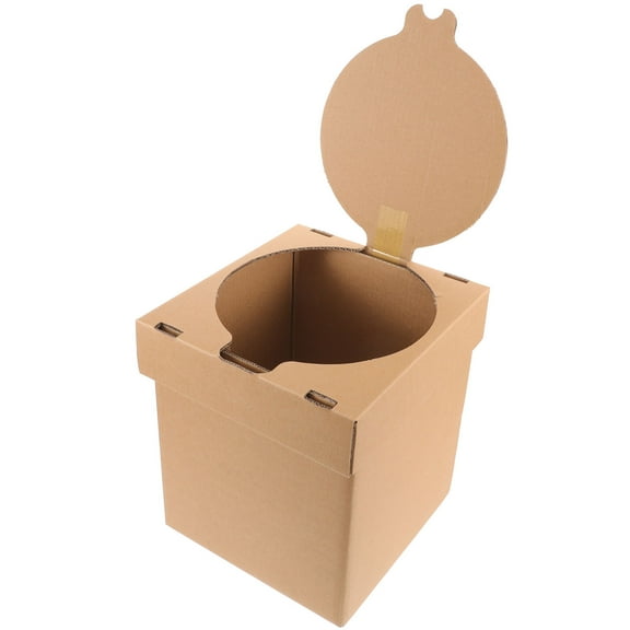 MERRYHAPY Portable Beige Folding Car Toilet for Outdoor Camping Travel and Easy to Use