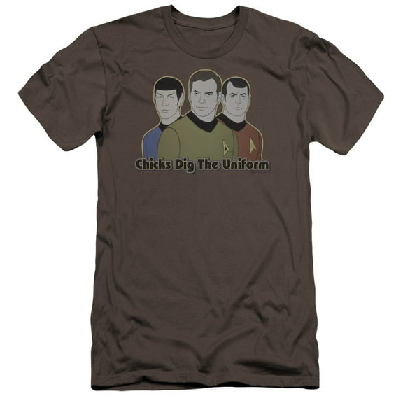 Star Trek Dig It Premium Canvas Adult Slim Fit 30/1 T-Shirt Charcoal