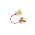 thumbnail image 1 of Bearachild Diademas de Navidad Diadema de vacaciones Adorno de vestir Adultos Niños Adorable Asta Modelado Diadema de Navidad Accesorio para la cabeza Kits de decoración para fiestas Dorado Bearachild HA069514-01, 1 of 6