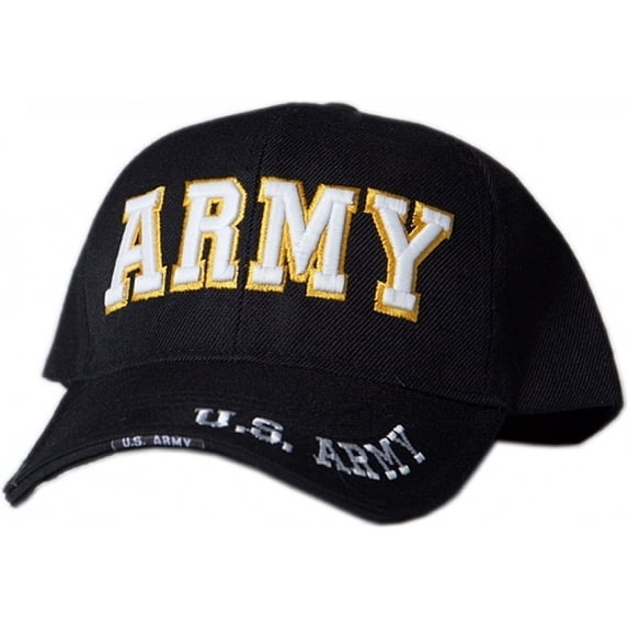 foxoutdoor 78-514 embroidered ball cap, army high def branch - black