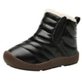 thumbnail image 1 of FhsagQ Bottes Filles Bottes de Cowboy Taille 3 Rouges Chaussures pour Enfants Confortables Semelle Souple Plus Velours Chaudes Bottes de Neige Mode Extérieur Chaudes Bottes de Neige pour Enfants Bottes de Pluie pour Enfants Taille 10 Tout-Petits Garçons Noir 25, 1 of 8