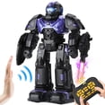 thumbnail image 2 of RC Robot Toy, Gesture Sensing Remote Control for Kids ， Boys Girls Birthday Present , Purple, 2 of 10