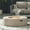 LIGHT GREY 0WHI-50K, variant on Outdoor Heater Outdoor 50,000 BTU Round MgO Concrete Propane Fire Pit, Light Grey (Tank Cover not Included),Patio Heater