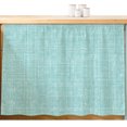 thumbnail image 2 of Mint Green Cabinet Curtains 28"W x 35L, Farmhouse Vintage Teal Solid Color Modern Under Sink Skirt for Bathroom Vanity Kitchen Self Adhesive, Dust-Proof Privacy Curtain for Closet Shelves Laundry, 2 of 9
