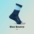 thumbnail image 2 of Feetures Elite Light Cushion Mini Crew Sock - Sport Sock with Targeted Compression - Blue Bounce , Medium (1 Pair), 2 of 7