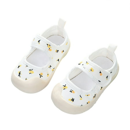 

Generic Boys Girls Baby Summer Sneakers Cute Breathable Net Design Walking Sandals Flat Bottom Shoes with Hook and Loop Straps Comfortable Casual Style（2-2.5 Years Gold）