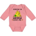 thumbnail image 3 of Inktastic Someone in San Diego Loves Me Boys or Girls Long Sleeve Baby Bodysuit, 3 of 5