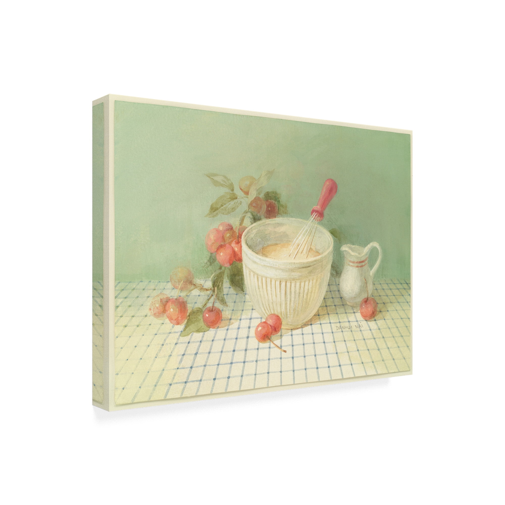 Trademark Fine Art 'Cherries Painting' Canvas Art by Danhui Nai