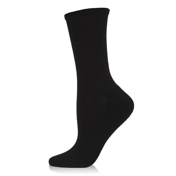 MeMoi Women's Bamboo Blend Terry Sole Breathable Crew Sock - Mens - Male