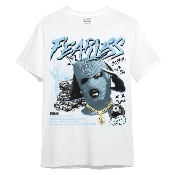 Dunkare Legend Blue 11s Shirt, Fearless Gospel Streetwear Money Graphic Tees Men Y2K Tops Women Clothing