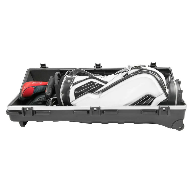 SKB Cases ATA Staff Pro XL Wheeled Golf Travel Case, Hard Plastic