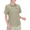thumbnail image 4 of Little Donkey Andy Women's Stretch Quick Dry UPF50+ Short Sleeve Shirt for Hiking, Travel, Camping Size M, 4 of 6