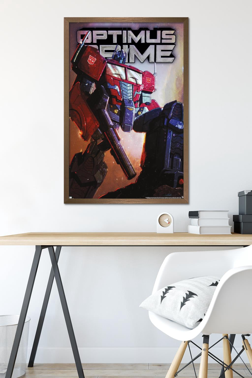 Hasbro Transformers - Optimus Prime Wall Poster, 22.375" x 34" Framed