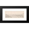 thumbnail image 2 of Joseph Thürmer 14x8 Black Modern Framed Museum Art Print Titled - Panorama Toward Athens from the Garden of Aphrodite (1818), 2 of 5
