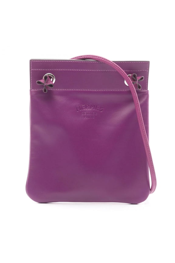 Pre-Owned Hermes Herms Sac Aline Mini Shoulder Bag/Handbag in Swift Leather, Purple