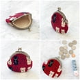 thumbnail image 3 of Wrapables Stylish Decorative Coin Purse, Clasp Wallet, Red Fortune Cat, 3 of 7