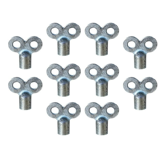 jifeng 10 Pieces Square Socket Radiator Keys Practical Radiator Bleed Hole Key Tools A