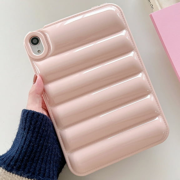 Allytech iPad Air 3 10.5" Case, iPad Pro 10.5" Case, Rugged Stripe Design Solid Color Bumper Cover Shockproof Protective Case for Apple iPad Air 3rd Gen 2019/ Pro 10.5" 2017, Pink