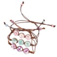 thumbnail image 1 of Pulsera de flores eternas artesanal de 3 piezas, pulsera única de flores secas, joyería elegante para ocasiones especiales., 1 of 8