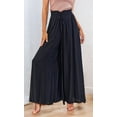 thumbnail image 4 of Pantalones Casuales para Mujer, con Cintura Elástica y Pierna , con Bolsillos. Negro S, 4 of 9
