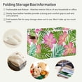 thumbnail image 6 of Floral Exotic Tropical Square Storage Basket Storage Bins Canvas Storage Organizer Closet Shelf Organizer for Home Office, 1 Pc, 6 of 7