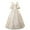 Beige, variant on Elegant Women's Retro Style Solid Color Long Dress with Trumpet Sleeves for and Courtly Fashion