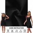 thumbnail image 2 of Vafful Women's 2026 Summer Sleeveless Mini Dress Casual Square Neck Slim Fit Cocktail Party Short Dresses, 2 of 11